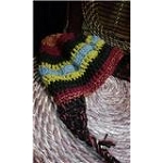 Knit cap　with ear application. Handmade. Hand-knitted. To the high-speed movement in the motorcycle at the midwinter. Casual hat. Women-only. KAWAII!