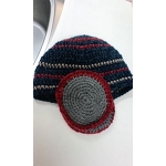 Knit cap　with ear application. Handmade. Hand-knitted. To the high-speed movement in the motorcycle at the midwinter. Casual hat. Women-only.