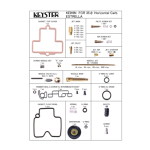 Carburetor parts kit for FCR Large 35φ Horizontal carb. (ESTRELLA)