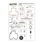 Carburetor parts kit for FCR Large 39φ Horizontal carb. (SR500)