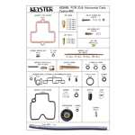 Carburetor parts kit for FCR Small 33φ Horizontal carb. (Zephyr400)