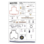 Carburetor parts kit for FCR Large 41φ Down-Draft carb. (TRX850)