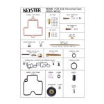 Carburetor parts kit for FCR Small 33φ Horizontal carb. (XR250 -MD30-)