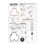 Carburetor parts kit for FCR Small 33φ Horizontal carb. (ESTRELLA)