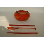 Urushi Oryoki Set with cutlery( Orange )
